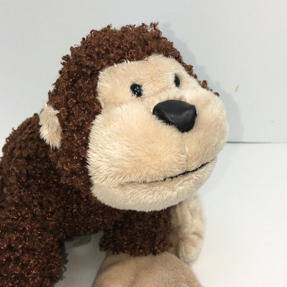 Ganz Webkinz Plush Cheeky Monkey 9" Brown Curly Stuffed Animal No Code Jungle - Picture 9 of 12